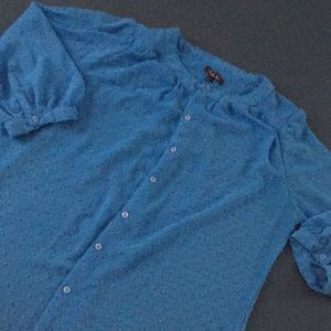 Aqua Blue Blouse